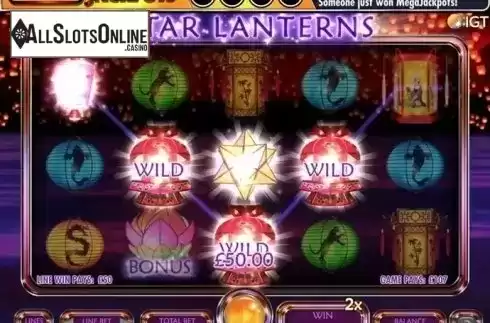 Screen 2. Mega Jackpots Star Lanterns from IGT