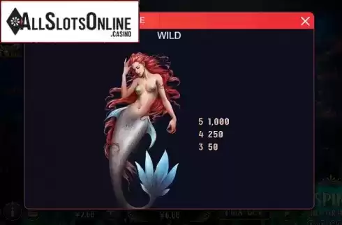 Paytable 4. Mermaid Treasure (XIN Gaming) from XIN Gaming