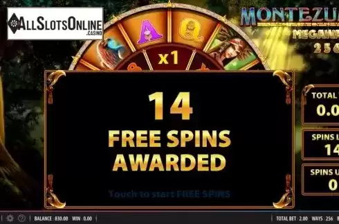 Free Spins 2. Montezuma Megaways from WMS