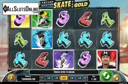 Reel Screen. Nyjah Huston - Skate for Gold from Play'n Go