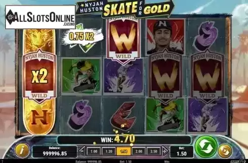 Win Screen 2. Nyjah Huston - Skate for Gold from Play'n Go