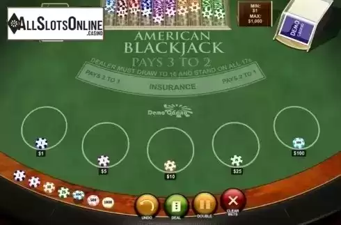 Game Screen 1. American Blackjack (Playtech) from Playtech