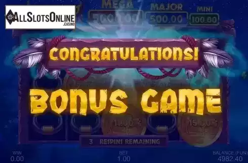 Bonus Gameplay Screen