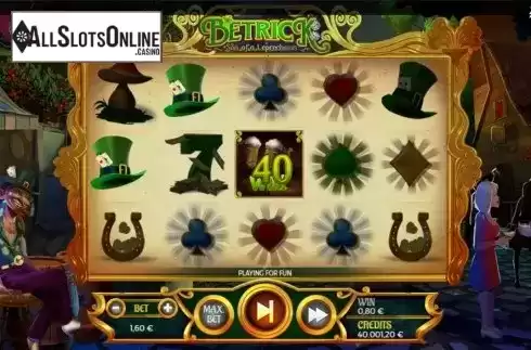 Win screen 2. Betrick Son Of A Leprechaun from Spinmatic