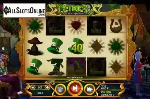 Win screen 3. Betrick Son Of A Leprechaun from Spinmatic