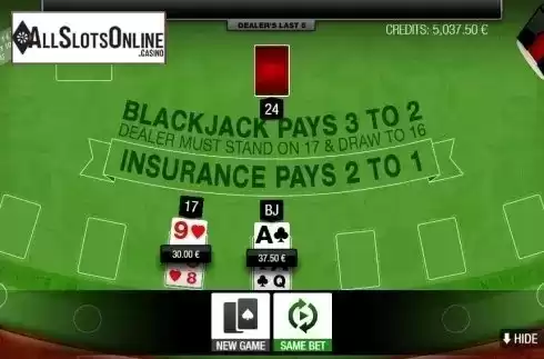 Win Screen. Blackjack Multihand 7 Seats from GAMING1