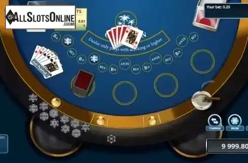 Game Screen 1. Caribbean Poker (Novomatic) from Novomatic