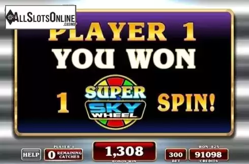 Win Screen2. Crazy Money Super Sky Wheel from Incredible Technologies