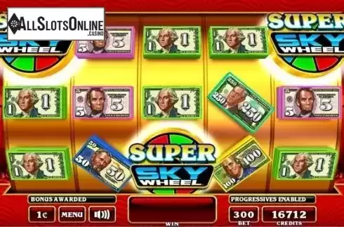 Win Screen3. Crazy Money Super Sky Wheel from Incredible Technologies