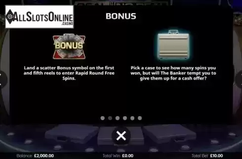 Bonus Symbols. Deal Or No Deal Rapid Round from Endemol Games