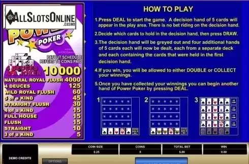 Game Screen. Deuces & Joker MH (Microgaming) from Microgaming