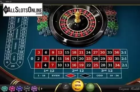 Reels screen. European Roulette (Red Tiger) from Red Tiger