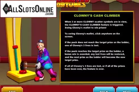 Screen7. Fairground Fortunes Clowny's from Psiclone Games
