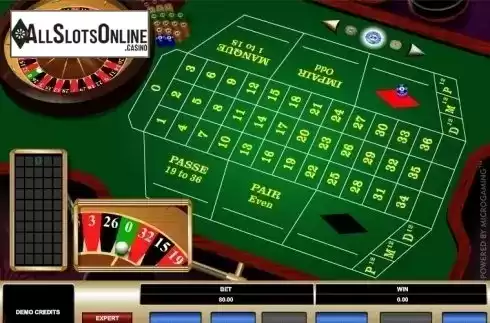 Game Screen 2. French Roulette (Microgaming) from Microgaming