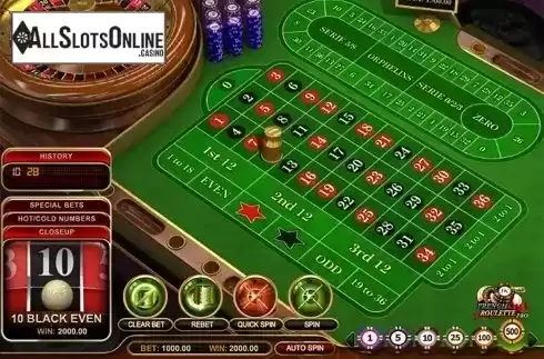 Win screen. French Roulette Pro Special from GVG