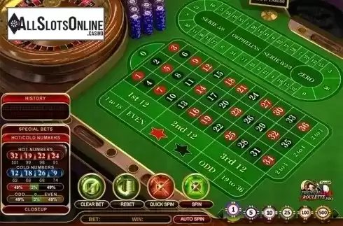 Game workflow. French Roulette Pro Special from GVG