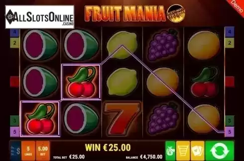 Win Screen. Fruit Mania RHFP from Gamomat