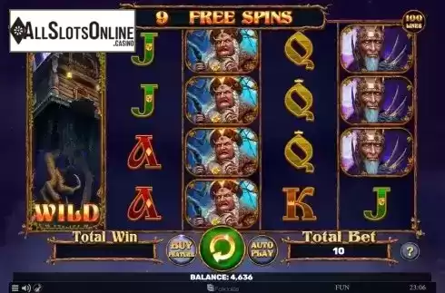 Free Spins game screen