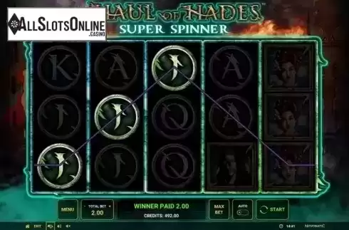 Win Screen 2. Haul of Hades - Super Spinner from Greentube