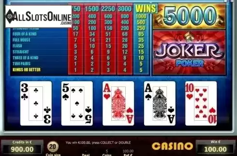 Win Screen. Joker Poker (Tom Horn Gaming) from Tom Horn Gaming