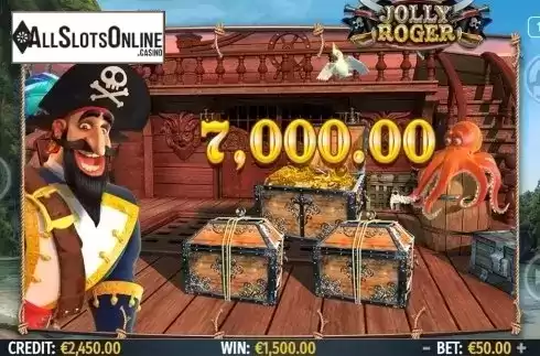 Bonus win screen 2. Jolly Roger (Octavian Gaming) from Octavian Gaming