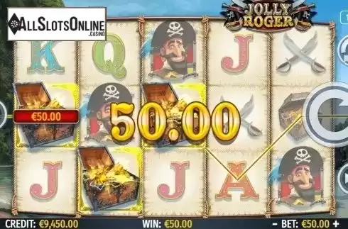 Win screen. Jolly Roger (Octavian Gaming) from Octavian Gaming