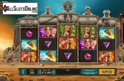 Reel Screen. Kingdoms Rise: Sands of Fury from Playtech Origins