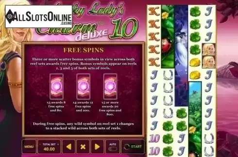 Free Spins. Lucky Lady's Charm Deluxe 10 from Greentube