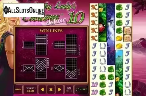 Paylines. Lucky Lady's Charm Deluxe 10 from Greentube