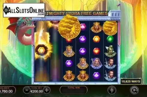 Free Spins 2. Legend of Hydra Power Zones from Ash Gaming