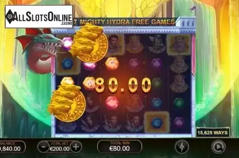 Free Spins 3. Legend of Hydra Power Zones from Ash Gaming