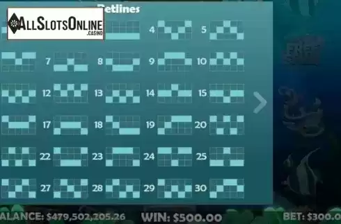 Paylines. Legends of the Sea (Mobilots) from Mobilots