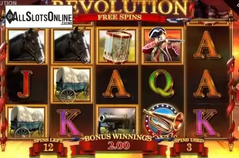 Free Spins 2. Revolution Patriots Fortune from Blueprint