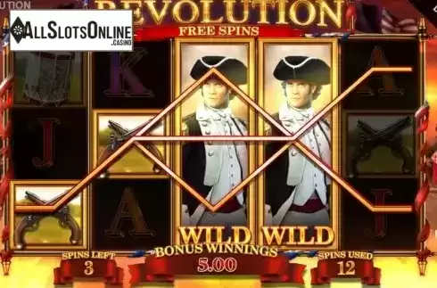 Free Spins 3. Revolution Patriots Fortune from Blueprint