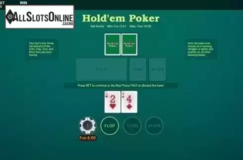 Reel screen. Satoshi Texas Hold'em Poker (OneTouch) from OneTouch