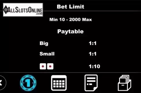 Paytable . Sic Bo (Triple Profits Games) from Triple Profits Games