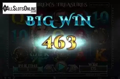 Big Win. Sirens Treasures 15 Edition from Spinomenal