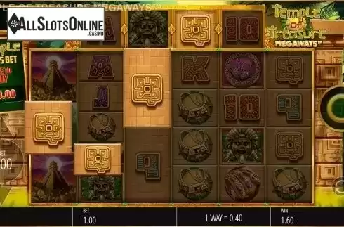 Win screen 3. Temple of Treasure Megaways from Blueprint