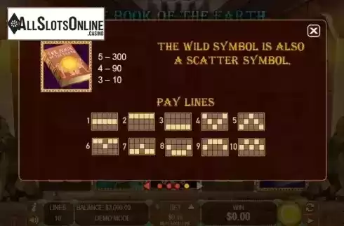 PayLines screen