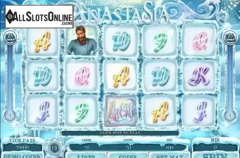 Screen6. The Lost Princess Anastasia from Microgaming