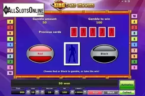 Gamble game . The Real King Gold Records from Novomatic