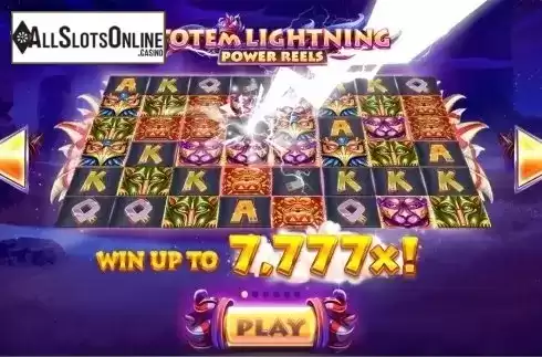 Intro screen. Totem Lightning Power Reels from Red Tiger