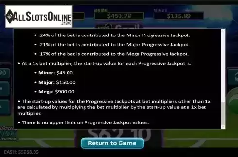 Progressive jackpot screen 2