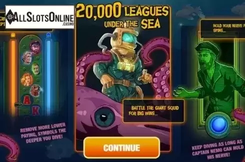Start Screen. 20000 Leagues Under The Sea from Probability Jones